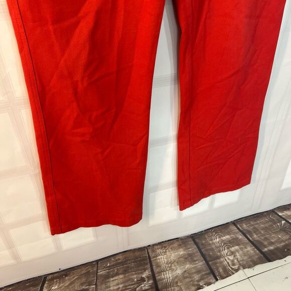 St John sport coral pink red stretch summer pants size 8 - Picture 3 of 10